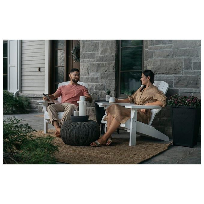 Keter Alpine Adirondack Wood Look Bianco