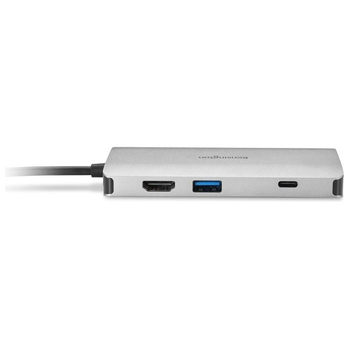 Kensington K33820WW UH1400P Hub USB-C 8 in 1 Portatile 4K 60Hz Power Delivery 85W Ethernet SD microSD colore Nero