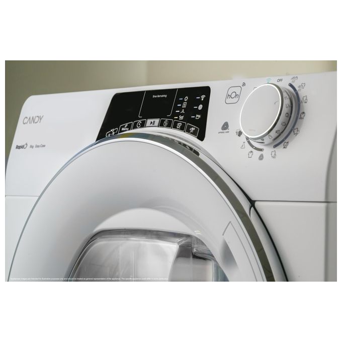 Candy ROE H8A2TCEX-S Rapidó Asciugatrice Pompa di Calore 8 Kg Classe A++ Wi-Fi 7 Cicli Rapidi (85x60x58,5 cm) colore Bianco