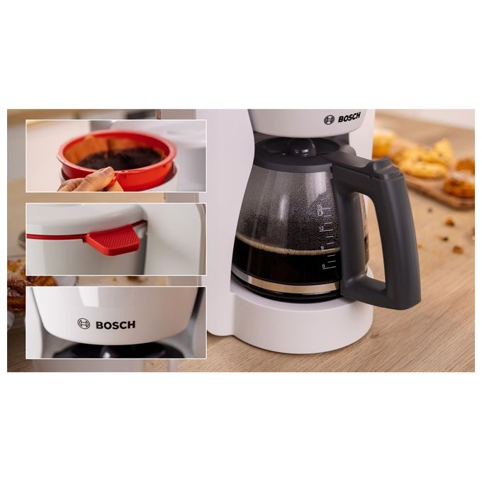 Bosch TKA2M114 Macchina da caffe' Manuale 1,25 L 15 tazze Funzione Mantieni al Caldo colore Rosso 1200