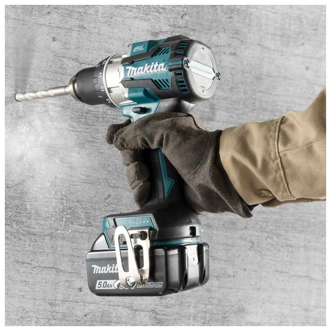 Makita DHP489RTJ LXT Trapano Avvitatore con Percussione Brushless 18V 110Nm 1800 rpm colore Nero Blu