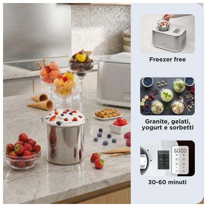 Ariete 644 Macchina del Gelato 4in1 100w