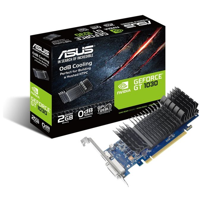 ASUS gf Gt1030-sl-2g-brk Pcie3 2gb Gddr5 1228mhz dvi hdmi