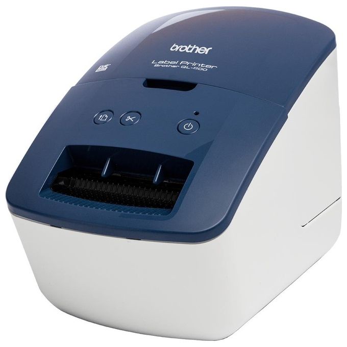 Brother QL-600B Stampante per Etichette Termica Diretta 300x600 dpi USB 62 mm colore Blu