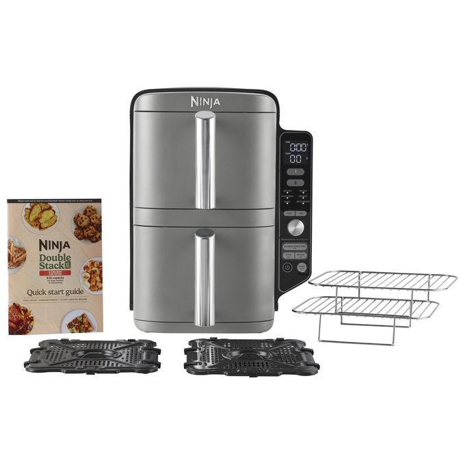 Ninja SL400EU Double Stack XL Friggitrice ad aria 9,5 L 2470 W 6 programmi doppio cestello colore Grigio