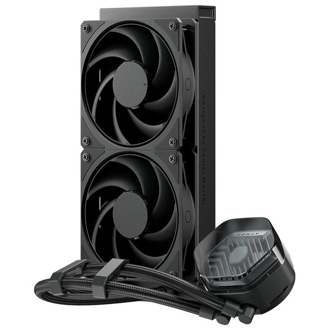 Cooler Master MLX-D24M-A24PK-R1 MasterLiquid 240 Atmos Stealth Dissipatore a Liquido AIO 240mm 2 Ventole 120mm ARGB LGA1851 AM5 colore Nero