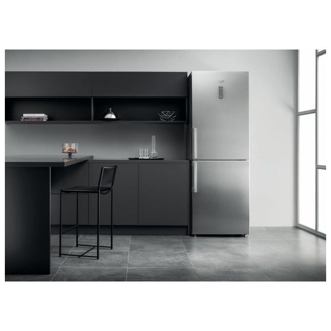 Hotpoint HA70BE 72 X Frigorifero Combinato 462 L 195 cm Classe E 40 dB No Frost colore Acciaio Inox