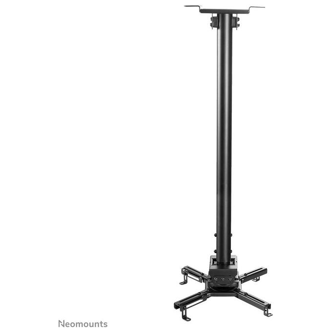 Neomounts W126813331 CL25-550BL1 Supporto da Soffitto per Proiettore Altezza Regolabile 74,5-114,5 cm Carico Massimo 35 Kg con Gestione Cavi Sistema Easy Release colore Nero