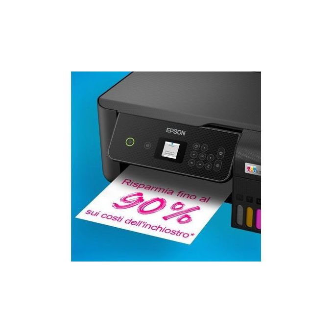 Epson C11CJ66421 EcoTank ET-2870 Stampante Multifunzione Inkjet A4 Stampa Copia Scansione Wi-Fi 10 ppm colore Nero