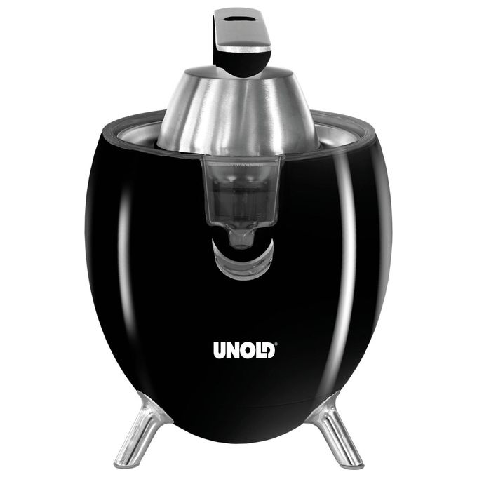 Unold 78135 Spremiagrumi Elettrico Potenza 300 W con Due Coni per Agrumi e Filtro in Acciaio Inox colore Nero