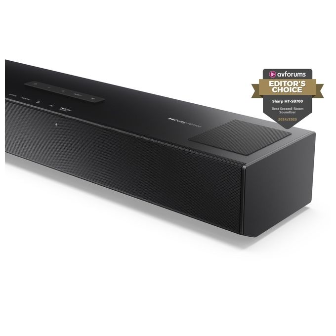 Sharp HT-SB700 Soundbar 2.0.2 Dolby Atmos 140W Bluetooth HDMI eARC CEC 52cm colore Nero