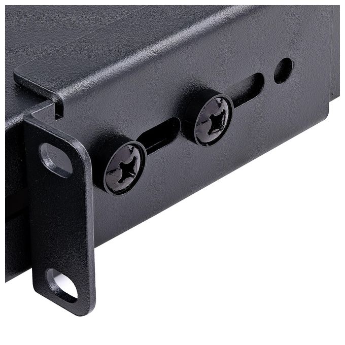 StarTech Ripiano per montaggio a rack regolabile con fessure 1U - Robusto ripiano per armadio server rack fisso - 113 kg