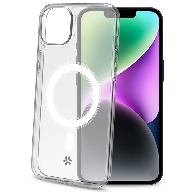 Celly Gel Skin Magnetic Cover per iPhone 15 Trasparente
