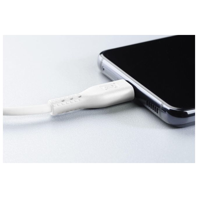 Cellular Line Cavo da Usb-C a Usb-C per la Ricarica e Sincronizzazione Dati Bianco