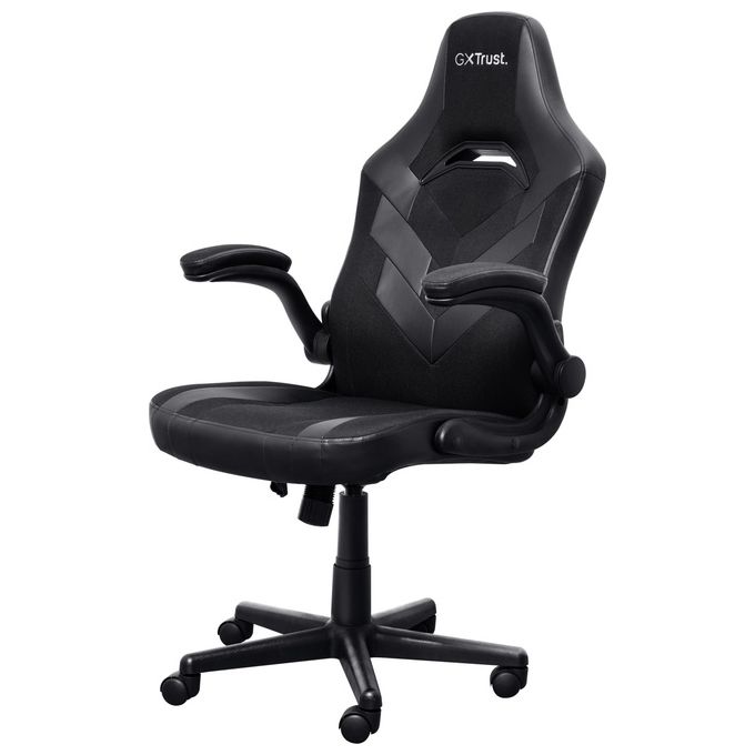 Trust 25128 GXT 703 RIYE Sedia Gaming Universale braccioli regolabili gas lift classe 4 portata 140 Kg colore Nero