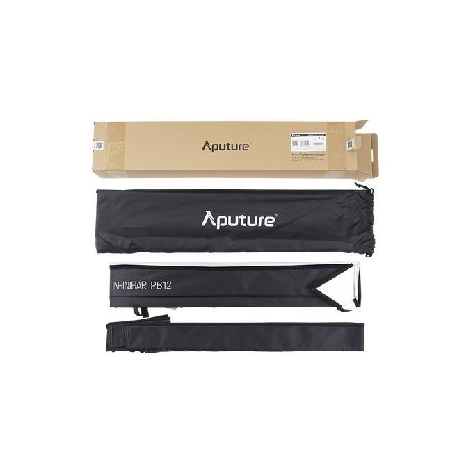 Aputure APM0300A31 Softbox per INFINIBAR PB6 30x30 cm con Griglia di Controllo Luce e Borsa da Trasporto colore Nero Bianco