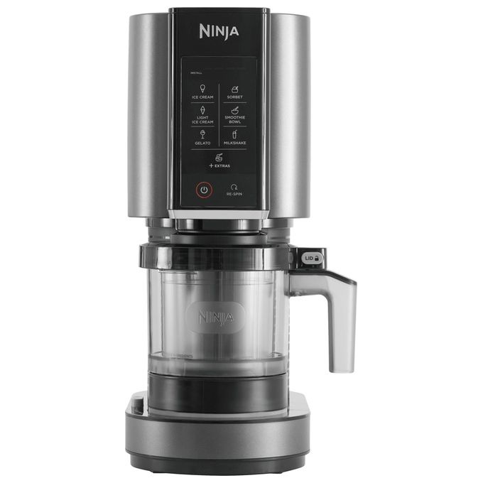 Ninja NC300EU Creami Gelatiera 1,4 L 800W 7 Programmi Gelato Sorbetto Frappe' Smoothie colore Argento Nero