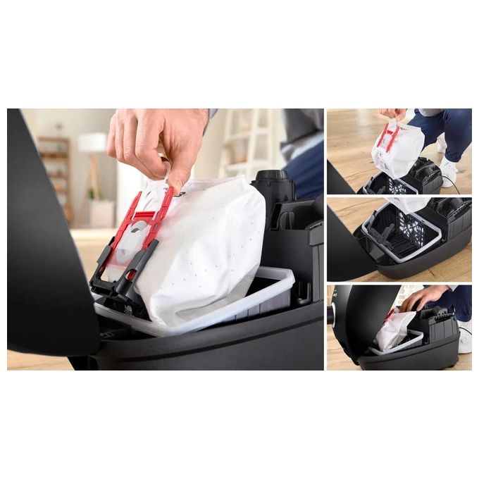 Bosch BGB41BA1 Serie 4 Aspirapolvere a Traino con Sacchetto 4 L 600 W 75 dB colore Nero