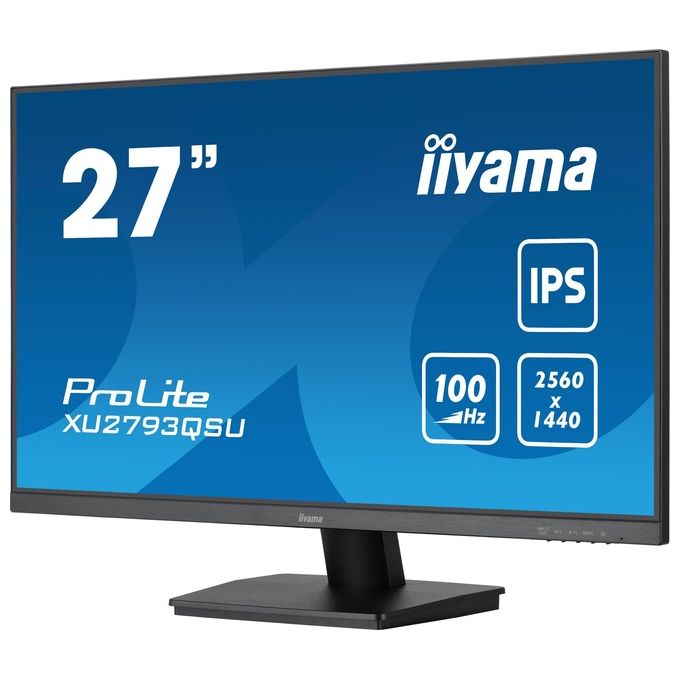 Iiyama XU2793QSU-B7 ProLite Monitor 27'' QHD IPS 2560x1440 100 Hz 1 ms Adaptive Sync colore Nero