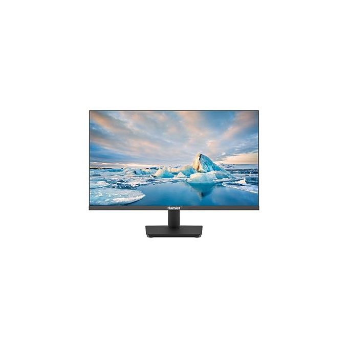 Hamlet HM24JF-VDR Monitor 23'' FHD IPS 100Hz HDMI DisplayPort VGA Altoparlanti Integrati Base Regolabile in Altezza colore Nero