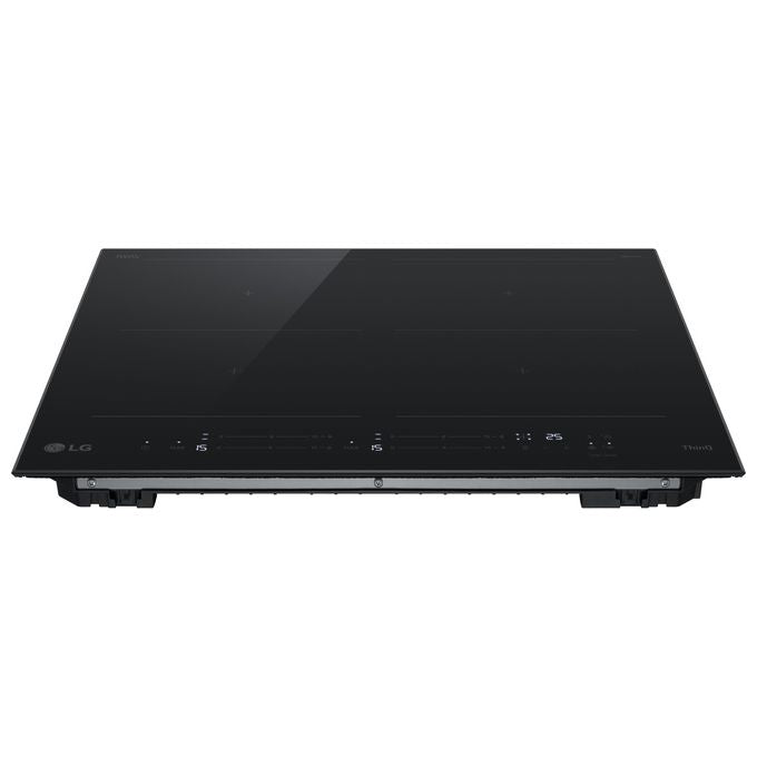 LG CBIZ2437B Piano cottura induzione 60 cm 4 Zone 2 Zone Flex 7400 W 15 Livelli Boost Wi-Fi Vetroceramica Schott colore Nero