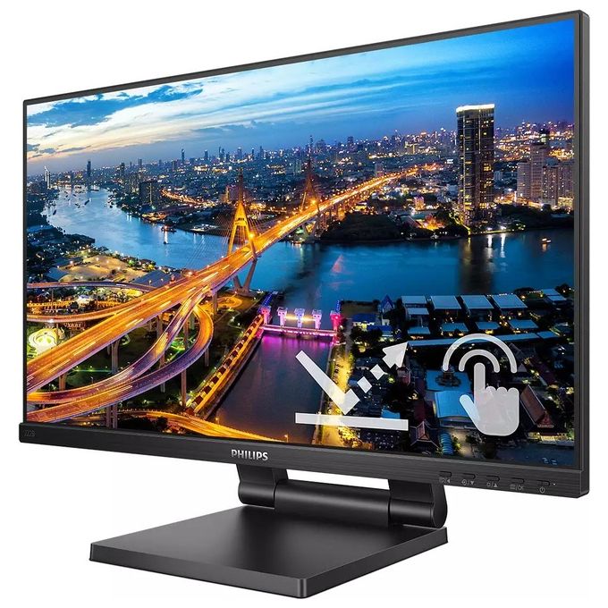 Philips 222B1TC-00 B Line Monitor PC 21.5'' IPS Touch Full HD 1920x1080 75Hz 4ms Hub USB 3.2 colore Nero