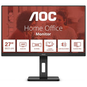 AOC Q27E3UMF Essential-line Monitor LED QHD 27'' 2560x1440 Pixel 75Hz VA Flicker Free Low Blue Light Regolazione Altezza Rotazione Girevole Altoparlanti Integrati Hub USB colore Nero