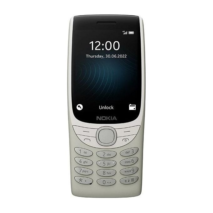 Nokia 8210 4G Telefono Cellulare Basico Dual SIM 4G Display 2.8'' Radio FM Bluetooth 5.0 Batteria 1450 mAh colore Sabbia