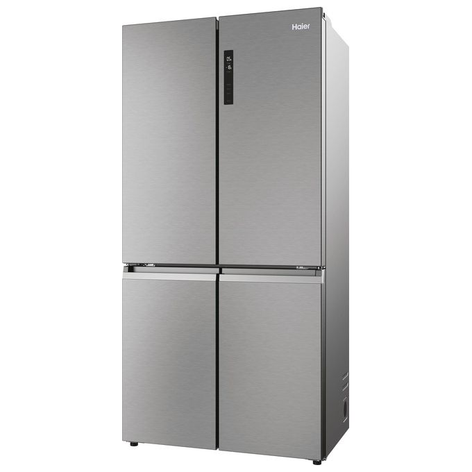 Haier HCR5919ENMP Cube 90 Serie 5 Frigorifero Americano 4 Porte 528 L 190 cm Classe E 38 dB Total No Frost colore Platino Inox