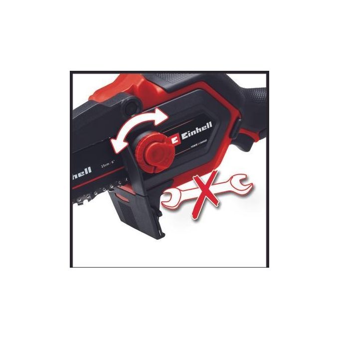 Einhell GE-PS 18-15 LI BL-SOLO Power X-Change Potatore a Catena a Batteria 18V Brushless 12.5 cm 1.11 Kg colore Rosso
