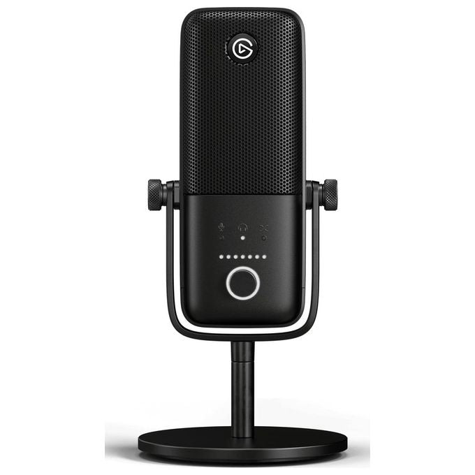 Elgato 10MAB9901 Wave:3 Microfono USB da Tavolo 24 bit 96 kHz Capsula Cardioide Clipguard Software Wave Link incluso colore Nero