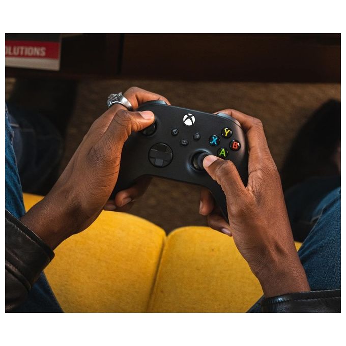Microsoft QAT-00009 Xbox Wireless Controller Gamepad Analogico Digitale Bluetooth per Xbox Series X S One PC iOS Android colore Nero