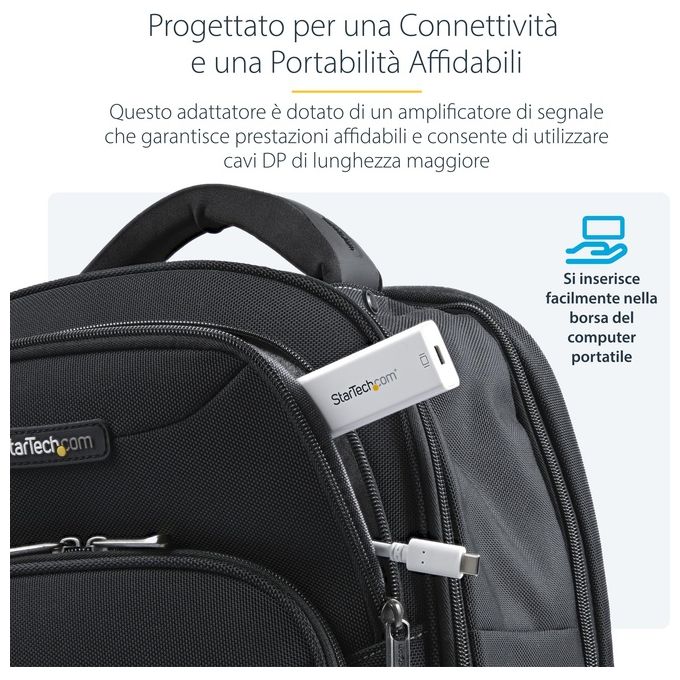 StarTech Adattatore Video Usb-C a Mini DisplayPort 4k 60Hz Bianco