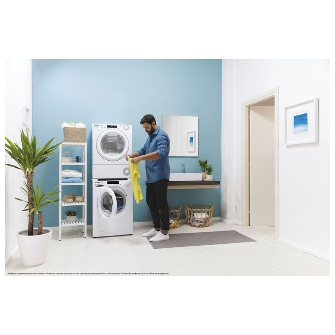 Candy CSOE H7A2DE-S Smart Pro Asciugatrice Pompa di Calore 7 Kg Classe A++ Wi-Fi Bluetooth 67 dB (85x59,6x60,7 cm) colore Bianco