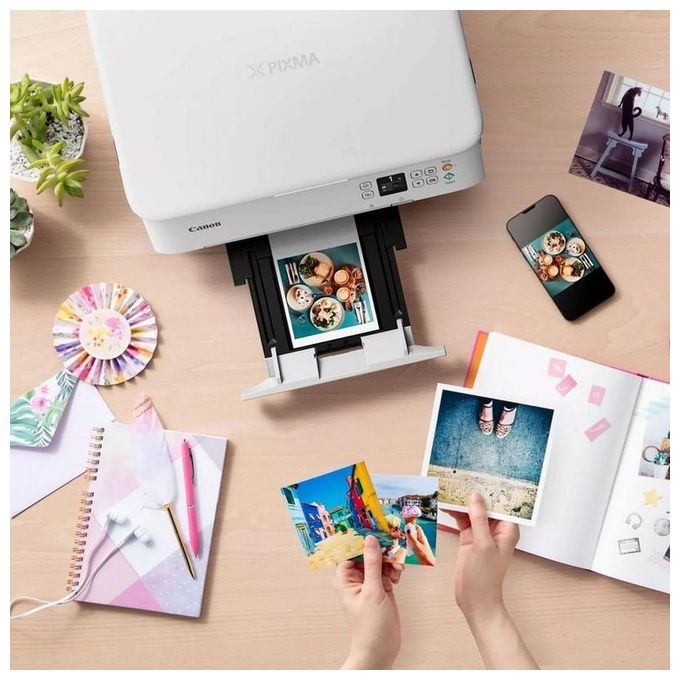 Canon TS5351I PIXMA Stampante Multifunzione Inkjet A4 4800x1200 DPI Wi-Fi Fronte-Retro 13 ipm colore Bianco