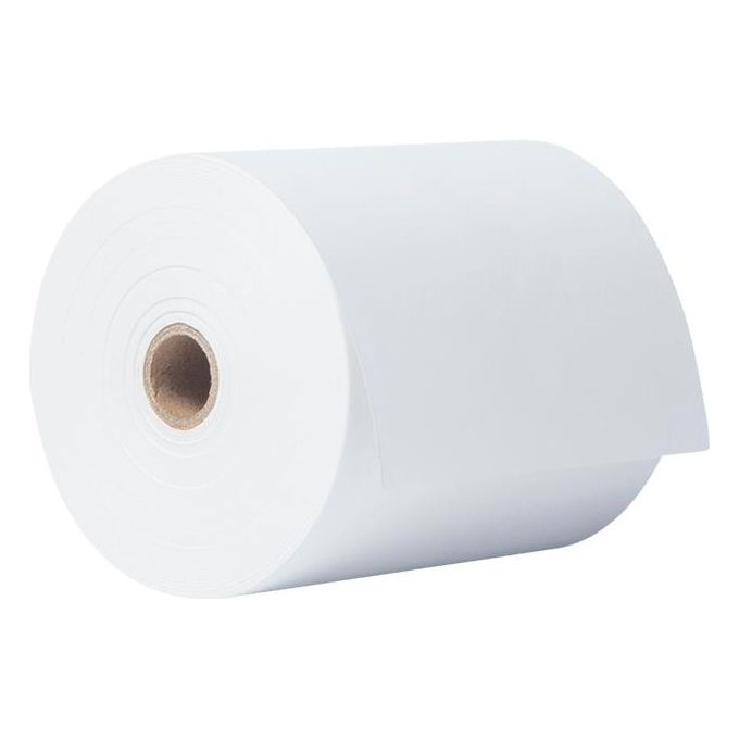 Brother W128277708 Rotolo Carta Termica Continua 76 mm x 42 m Non Adesiva Compatibile Serie RJ e TD colore Bianco