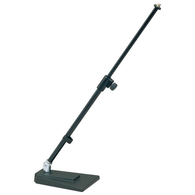König and Meyer 23400 Supporto per Microfono da Tavolo da Pavimento in Acciaio con Regolazione Altezza e Inclinazione colore Nero