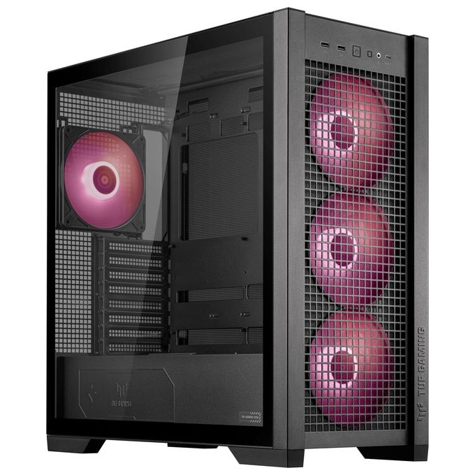 ASUS 90DC00I0-B19000 TUF GAMING GT302 TG ARGB Case Mid Tower Supporto E-ATX 4 Ventole ARGB Preinstallate 140 mm Vetro Temperato colore Nero