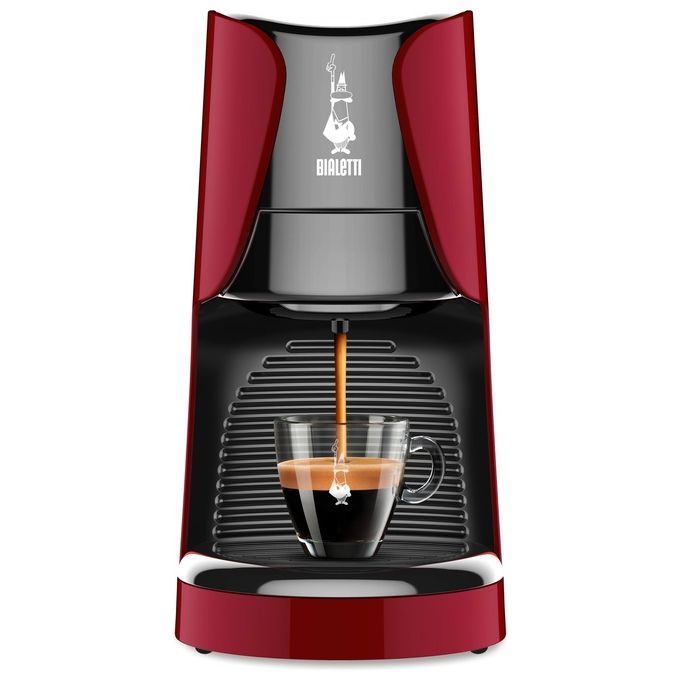 Bialetti 098150531 Dama Macchina da caffe' a Cialde ESE 0,4 L 15 bar 1450 W con 30 Cialde ESE 44mm incluse colore Rosso
