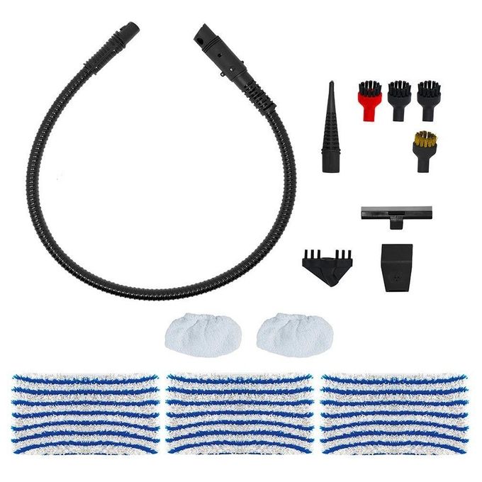 Polti PTEU0299 Vaporetto 3 Clean Blue Aspirapolvere Lavapavimenti a Vapore 3 in 1 Ciclonico senza Sacco 1800 W 14 Accessori colore Bianco e Blu