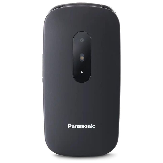 Panasonic KX-TU446EXG Cellulare Senior a Conchiglia Tasto SOS Pulsanti Grandi Display 2.4'' Bluetooth GSM colore Grigio