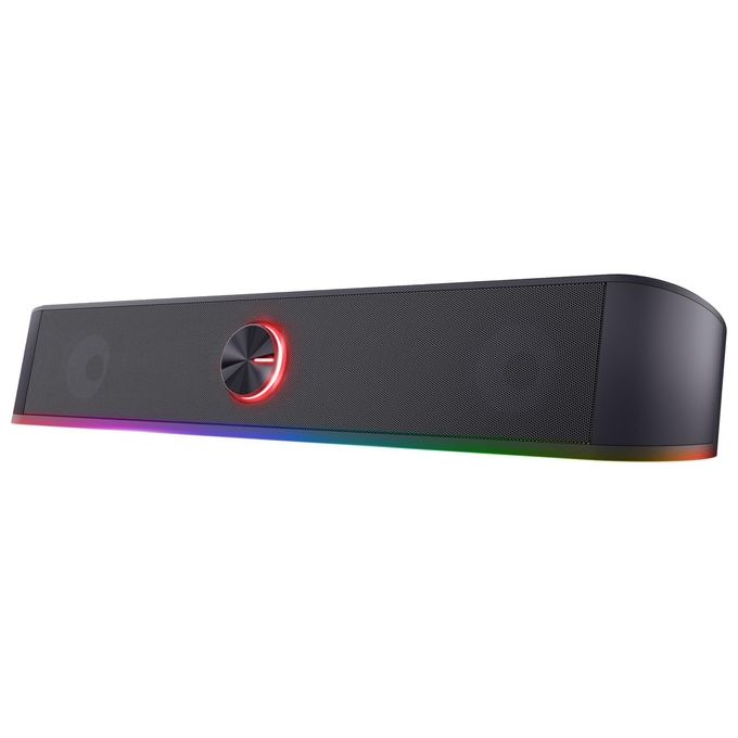 Trust GXT 619 Thorne Soundbar Gaming RGB 2.0 canali 6W Jack AUX 3.5mm Alimentazione USB colore Nero