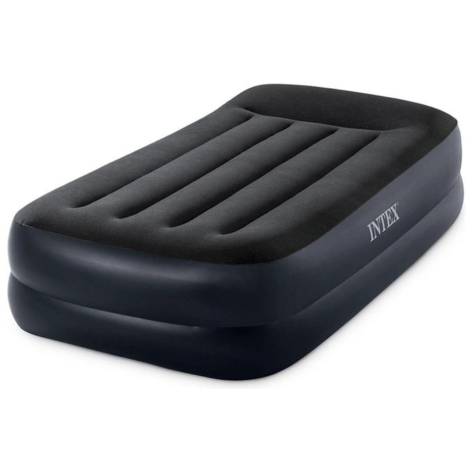 Intex Materasso Dura-Beam Pillow Rest Singolo Con Tecnologia Fiber Tech, Pompa