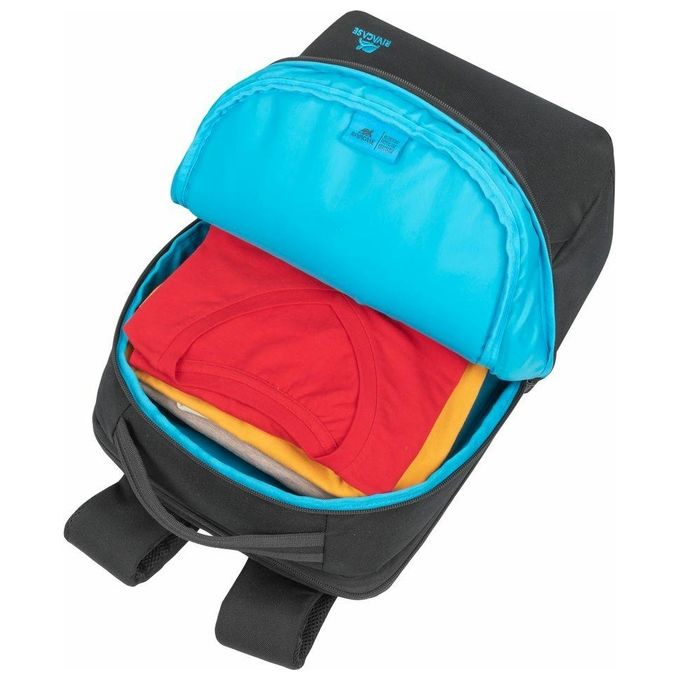 Rivacase 7764 BLACK 5516 Zaino City Backpack per Laptop fino a 15,6'' con Scomparto Imbottito e Tasche Organizzative colore Nero