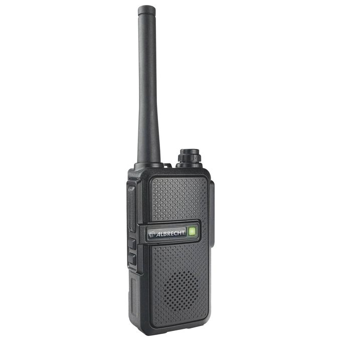 Albrecht 29825 Tectalk Worker 3 Walkie Talkie Robusti con 16 Canali PMR446 Portata fino a 10 km Batteria Ricaricabile 2200 mAh Resistente alla Polvere e agli Spruzzi colore Nero