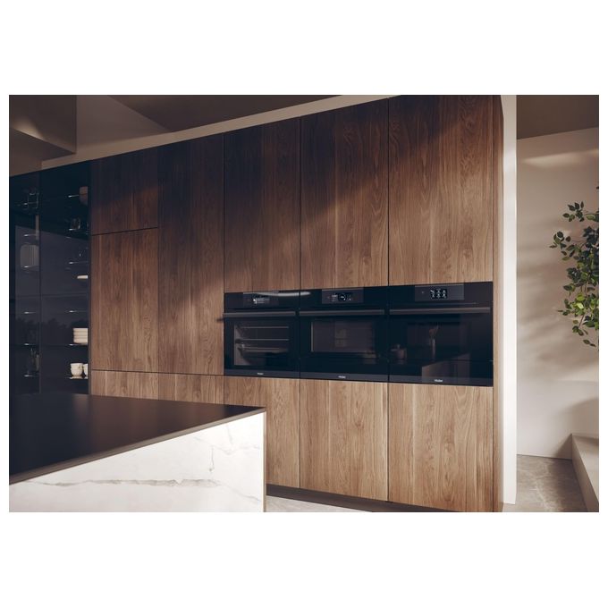 Haier HWO60SM6T9BH Forno da incasso I-Touch Serie 6 Multi-level 70 Litri Pirolitico 14 Funzioni Classe A Nero
