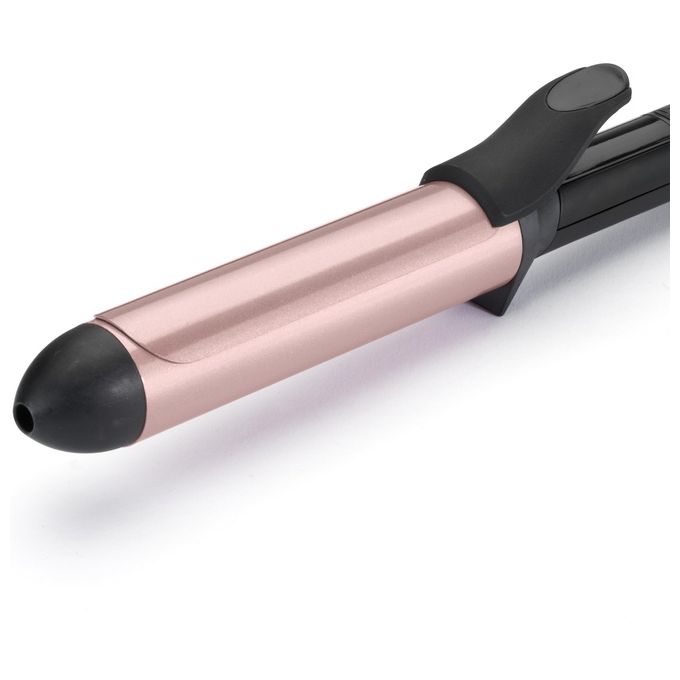 BaByliss C452E 32mm Curling Tong Ferro per ricci 6 regolazioni temperatura 160 210 °C cavo 2,5 m colore Nero Rosa