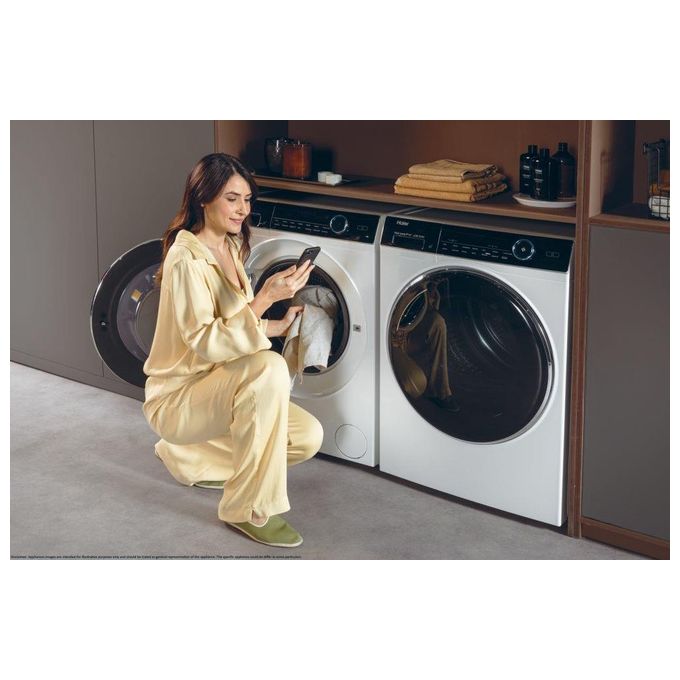 Haier I-Pro Series 7 Plus HW120-B14IGIU1IT Lavatrice Caricamento Frontale 12Kg 1400 Giri-min Classe Energetica A Bianco