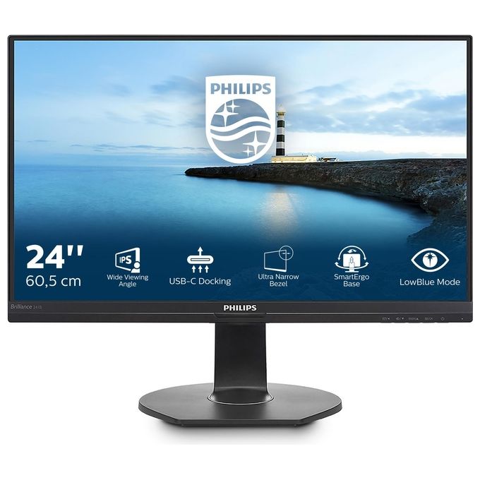 Philips Monitor Flat 23.8'' B Line Monitor 241B7QUPBEB Full Hd Tempo di risposta 5 ms