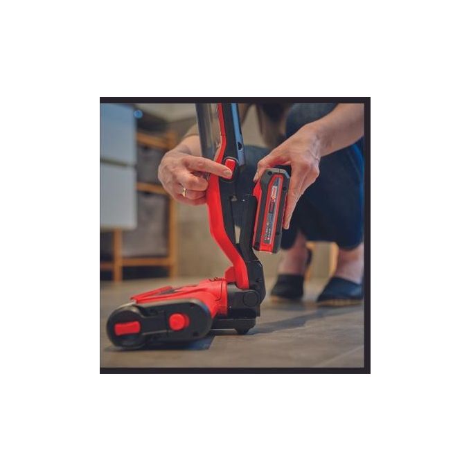 Einhell 3437110 CLEANEXXO Pulitore per pavimenti a batteria 18V Power X-Change 290 mm Boost autopulente senza batteria colore Rosso